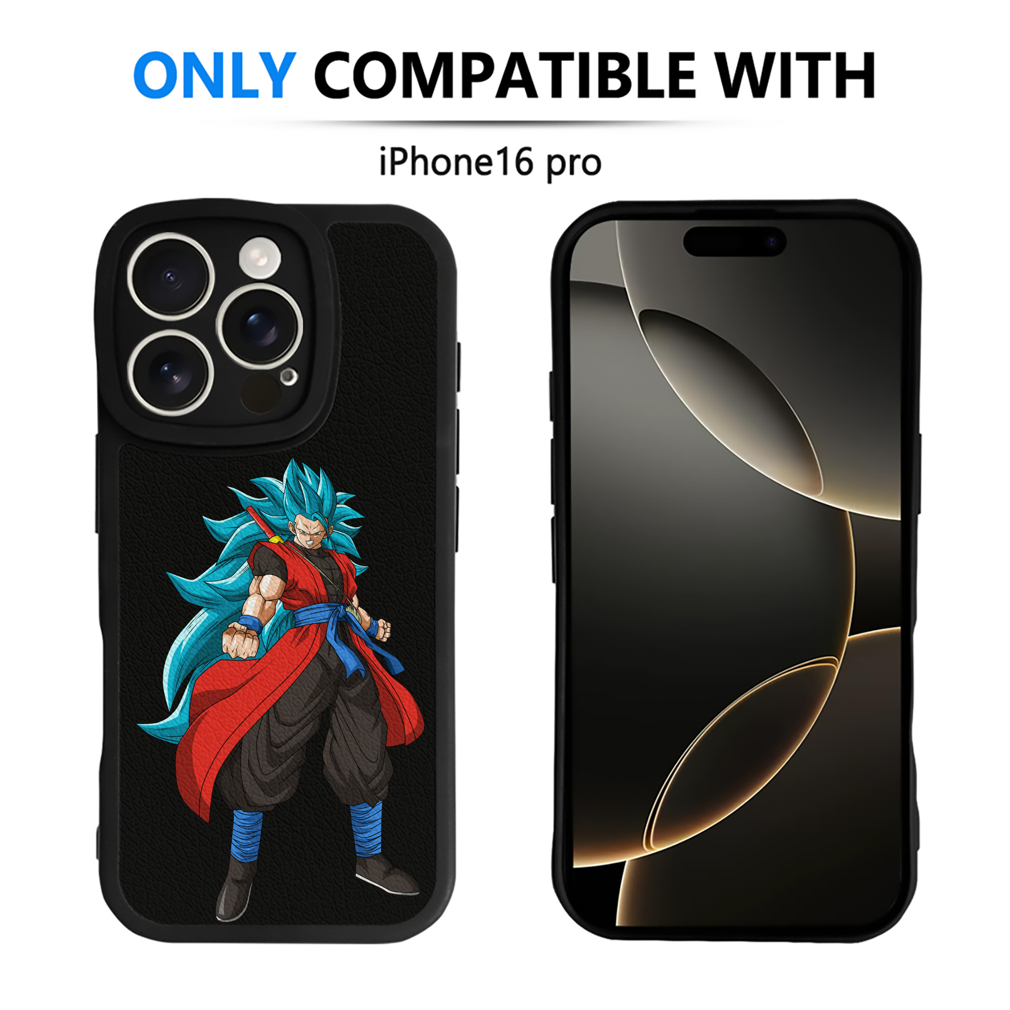 （画像用） ドラゴンボール ベジット DRAGON BALL Vegetto 【iPhone 16シリーズ対応】シリコンスマホケース（レザー調） 材質：シリコン